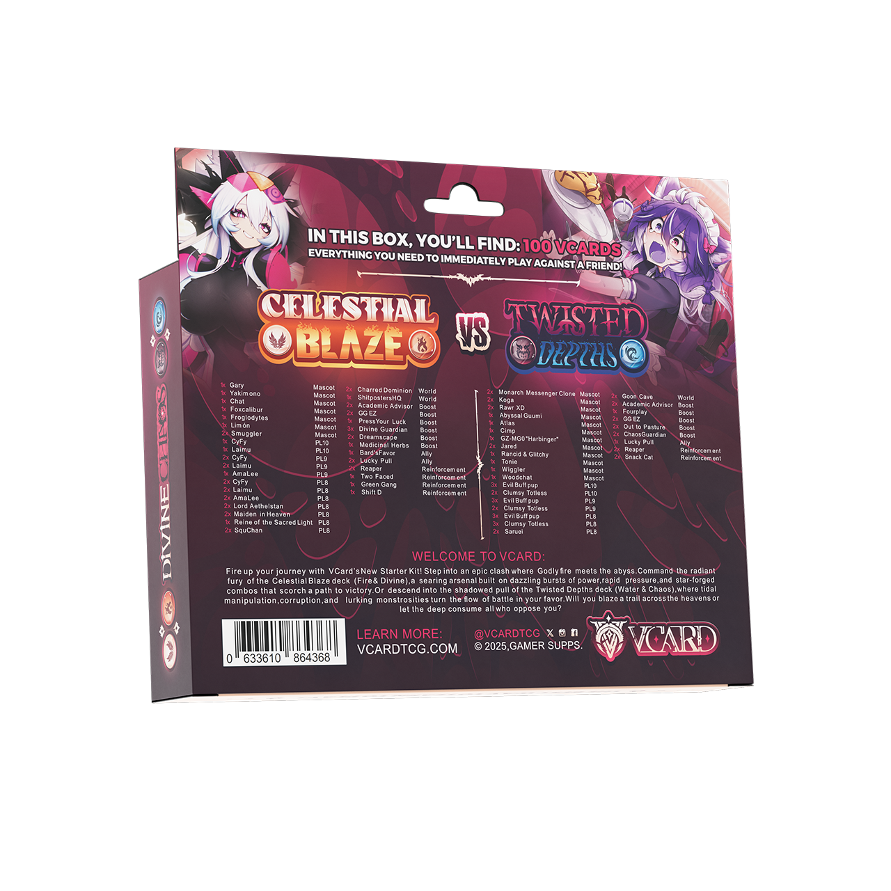 VCard Divine Chaos : 2 Player Starter Kit - Gamer Supps VCard Divine Chaos : 2 Player Starter Kit - Gamer Supps