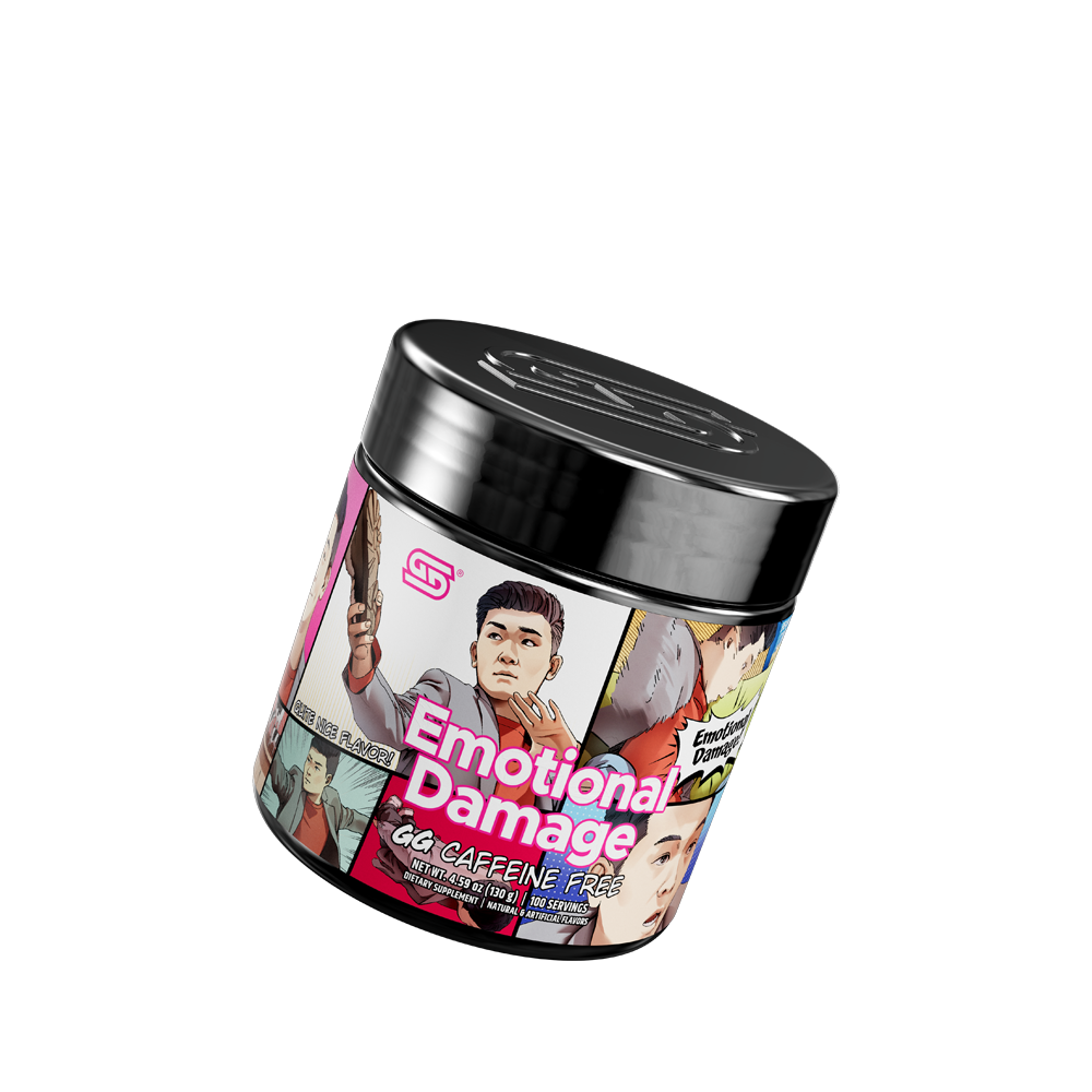 Steven He's Emotional Damage Caffeine Free - 100 Servings - Gamer Supps