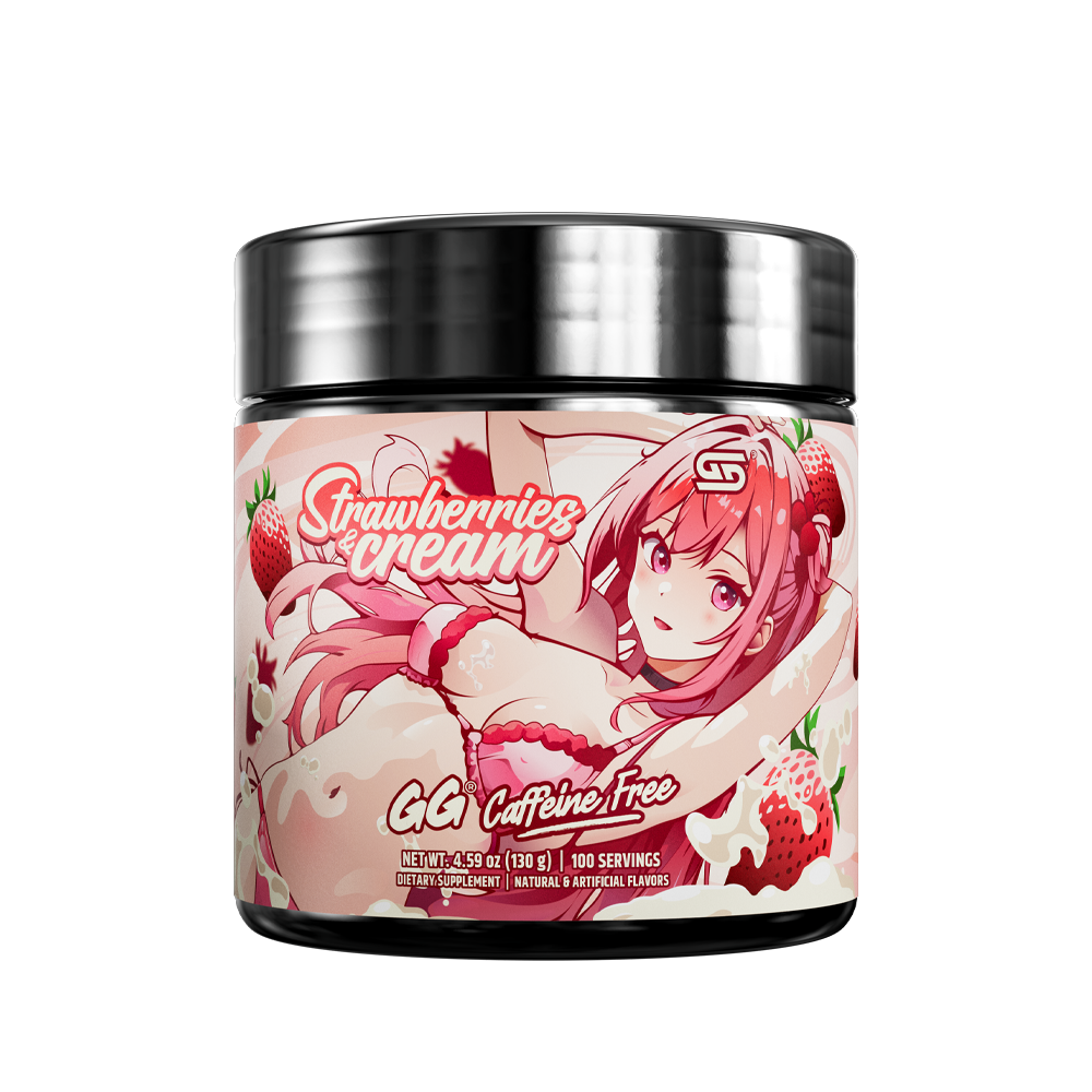 Strawberries & Cream Caffeine Free - 100 Servings - Gamer Supps
