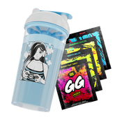 Waifu Cup S4.4 Gamer Girl tilted right over 4 free sample packs